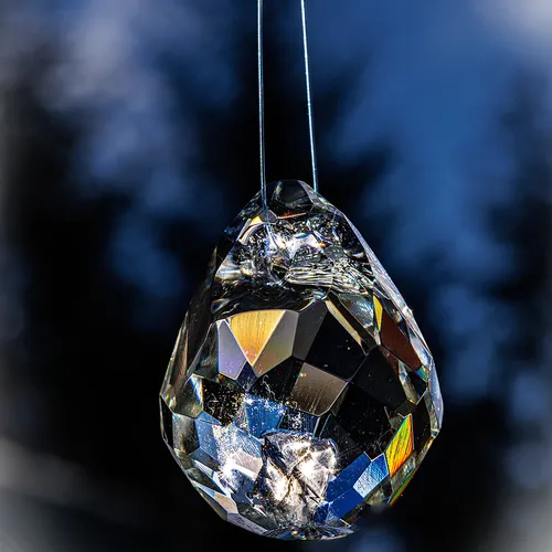 Darby Andrews hand-blown crystal showing outdoors